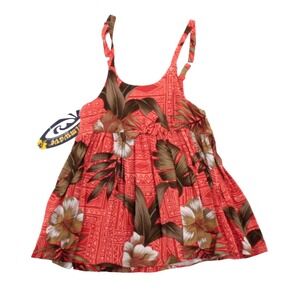 Palmwave Baby Girl Rayon Floral Tank Dress‎ size 6-12 M NWT